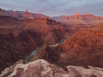 Sunset at Plateau Point (Looking East)