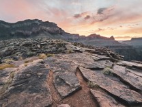 Sunset at Plateau Point (Looking West)