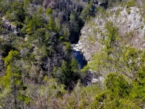 Linville Gorge River as seen from Babel Tower