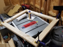 Clamped and glued frame