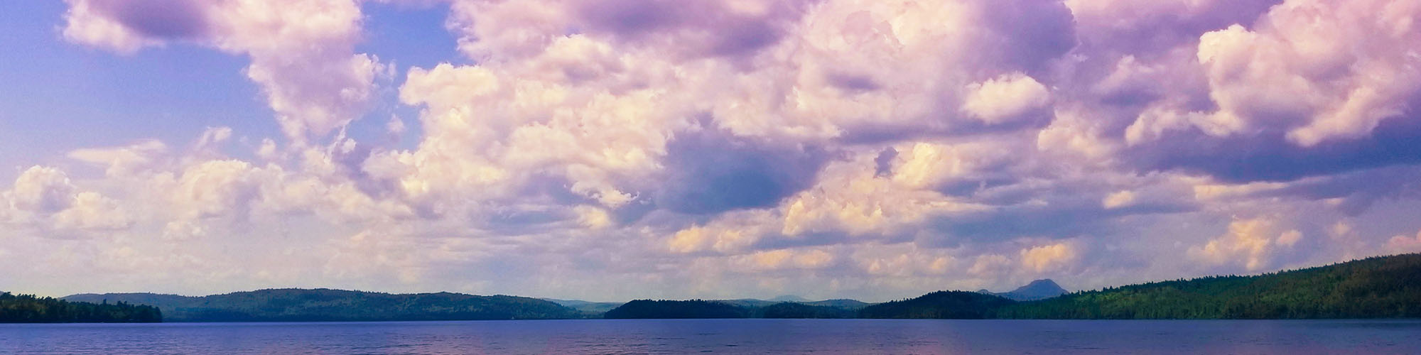 Clouds over Sebec Lake